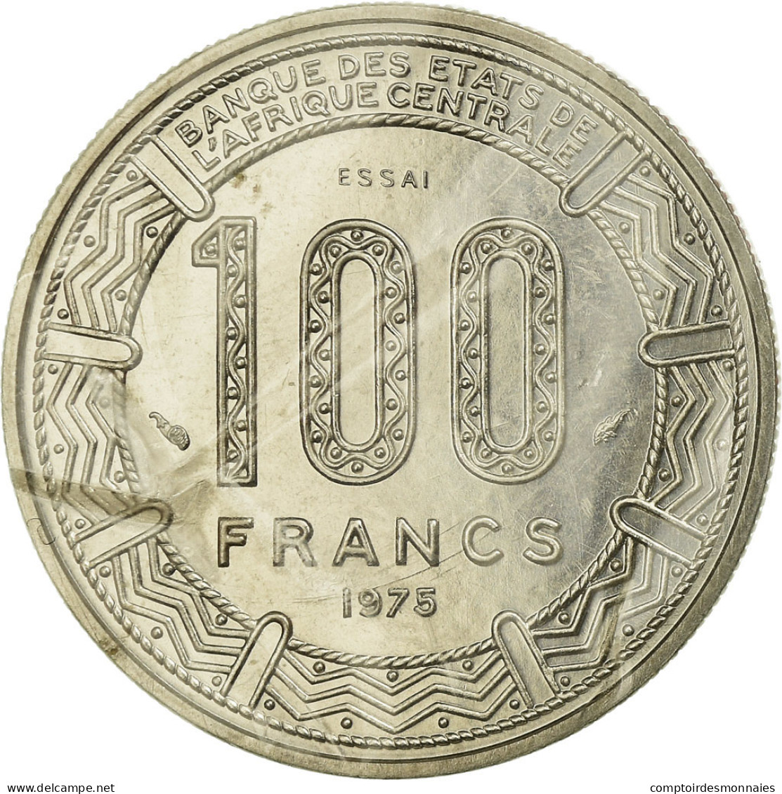 Monnaie, Chad, 100 Francs, 1975, Paris, ESSAI, FDC, Nickel, KM:E5 - Tchad