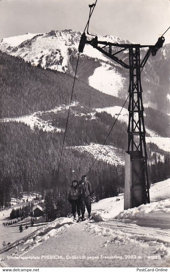 1926 - Österreich - Steiermark , Präbichl , Prebichl , Grübl Lift Gegen Trenchtling , Schlepplift , Schi , Ski - Gelaufe - Vordernberg