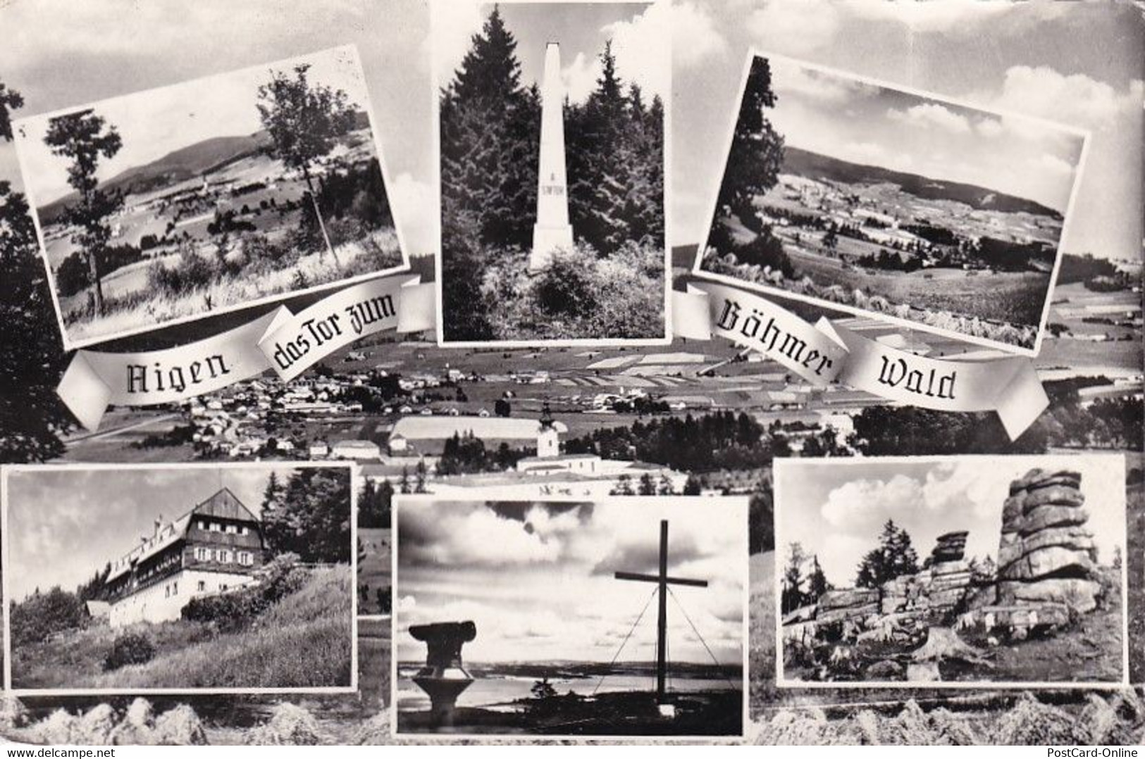 1934 - Österreich - Oberösterreich , Aigen , Das Tor Zum Böhmer Wald , Mehrbildkarte - Gelaufen 1961 - Rohrbach