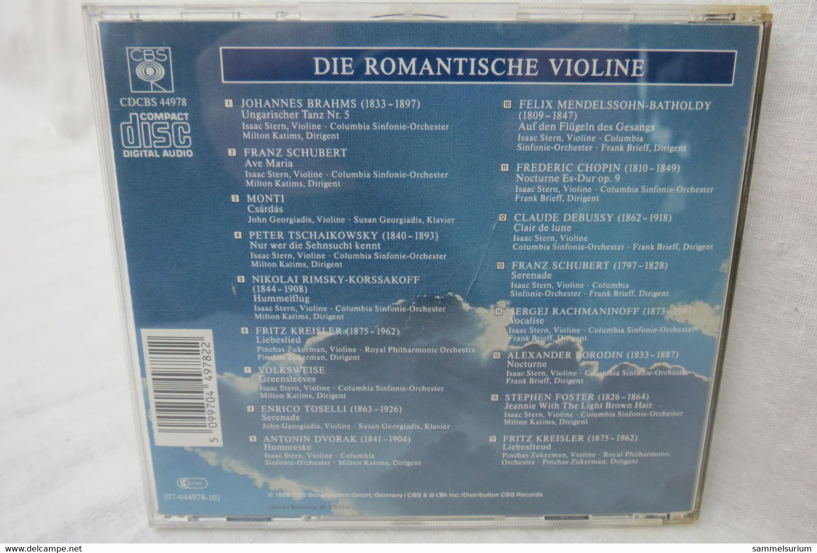 CD "Romanze" Die Romantische Violine, Wunschmelodien - Instrumental
