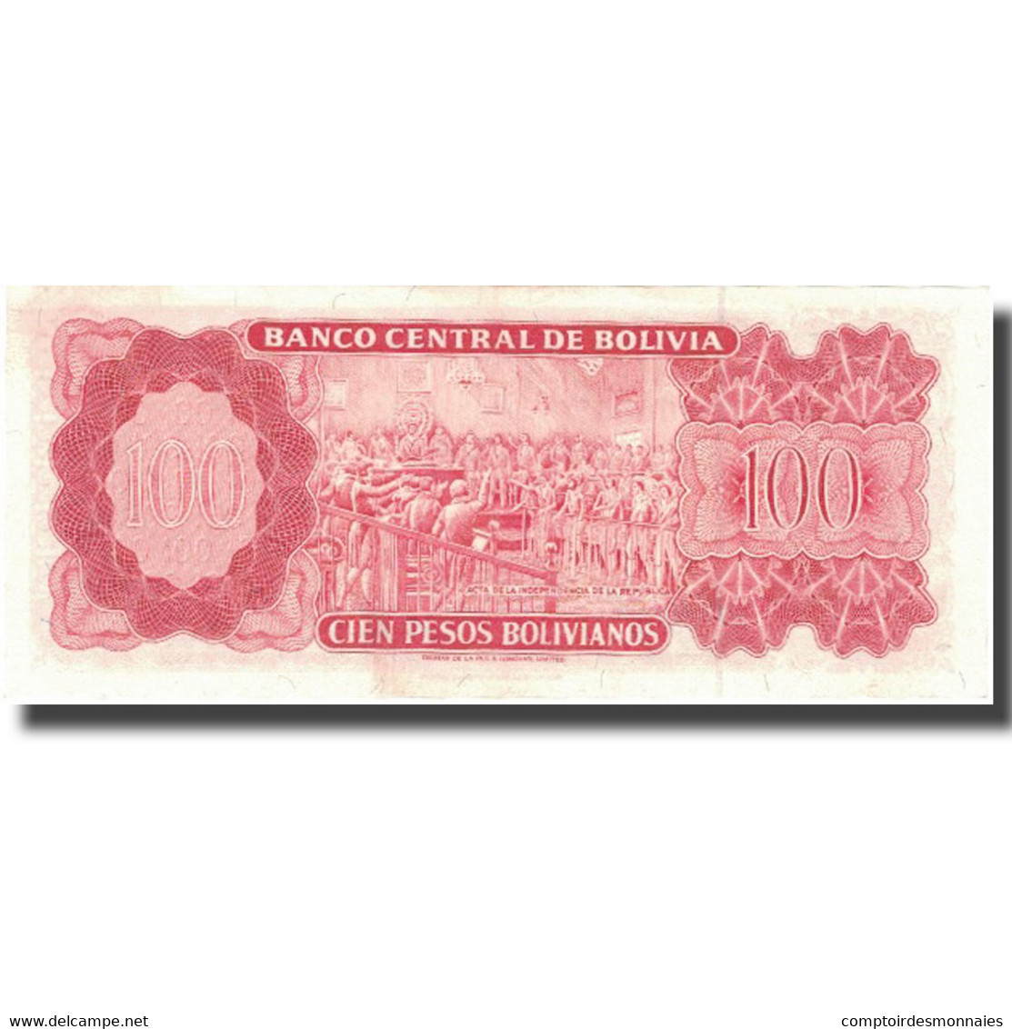 Billet, Bolivie, 100 Pesos Bolivianos, 1962, 1962-07-13, KM:163a, SPL+ - Bolivie