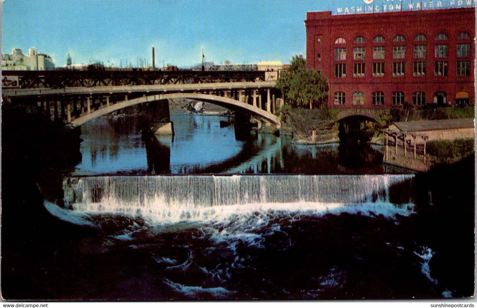 Washington Spokane Spokane Falls From Monroe Street Bridge - Spokane