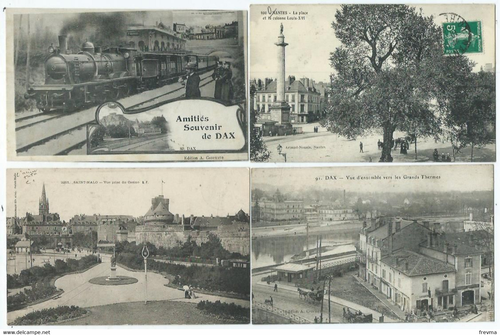 Lot 800 Cpa France Type Drouille Avec Quelques Petites Animation - 500 Postcards Min.