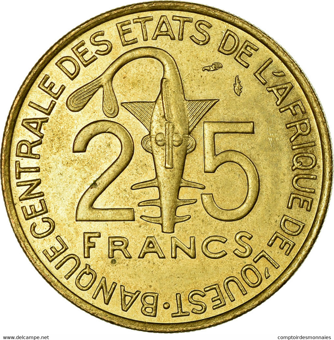 Monnaie, West African States, 25 Francs, 1976, Paris, TTB, Aluminum-Bronze, KM:5 - Ivoorkust