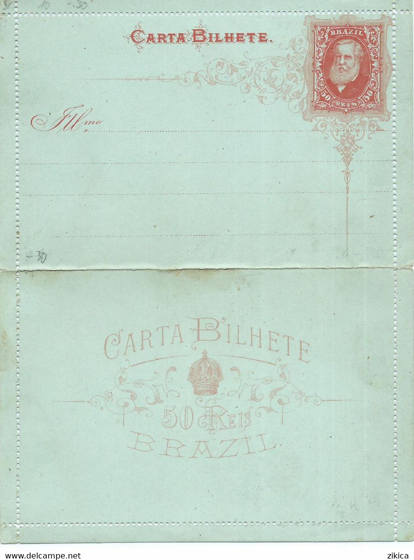 Brazil / Brasil Old Postal Letter Stamped Stationary UNUSED - Entiers Postaux