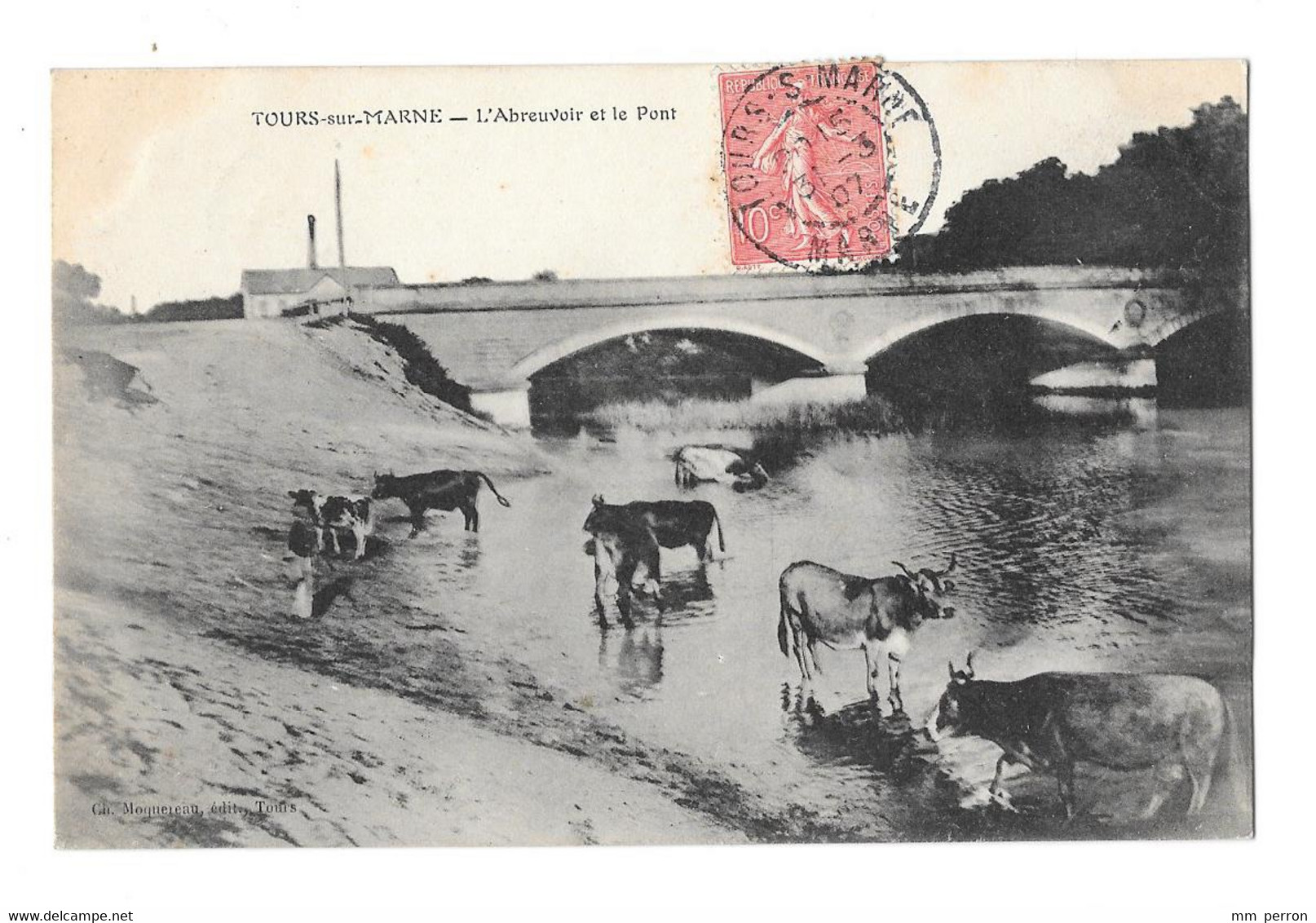 (28297-51) Tours Sur Marne - L'Abreuvoir Et Le Pont - Altri & Non Classificati