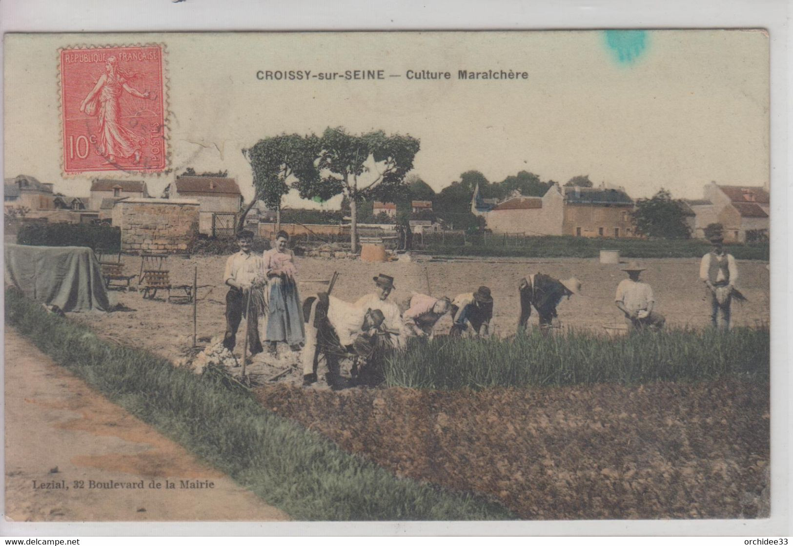 CPA Croissy-sur-Seine - Culture Maraîchère (très Belle Scène) - Croissy-sur-Seine