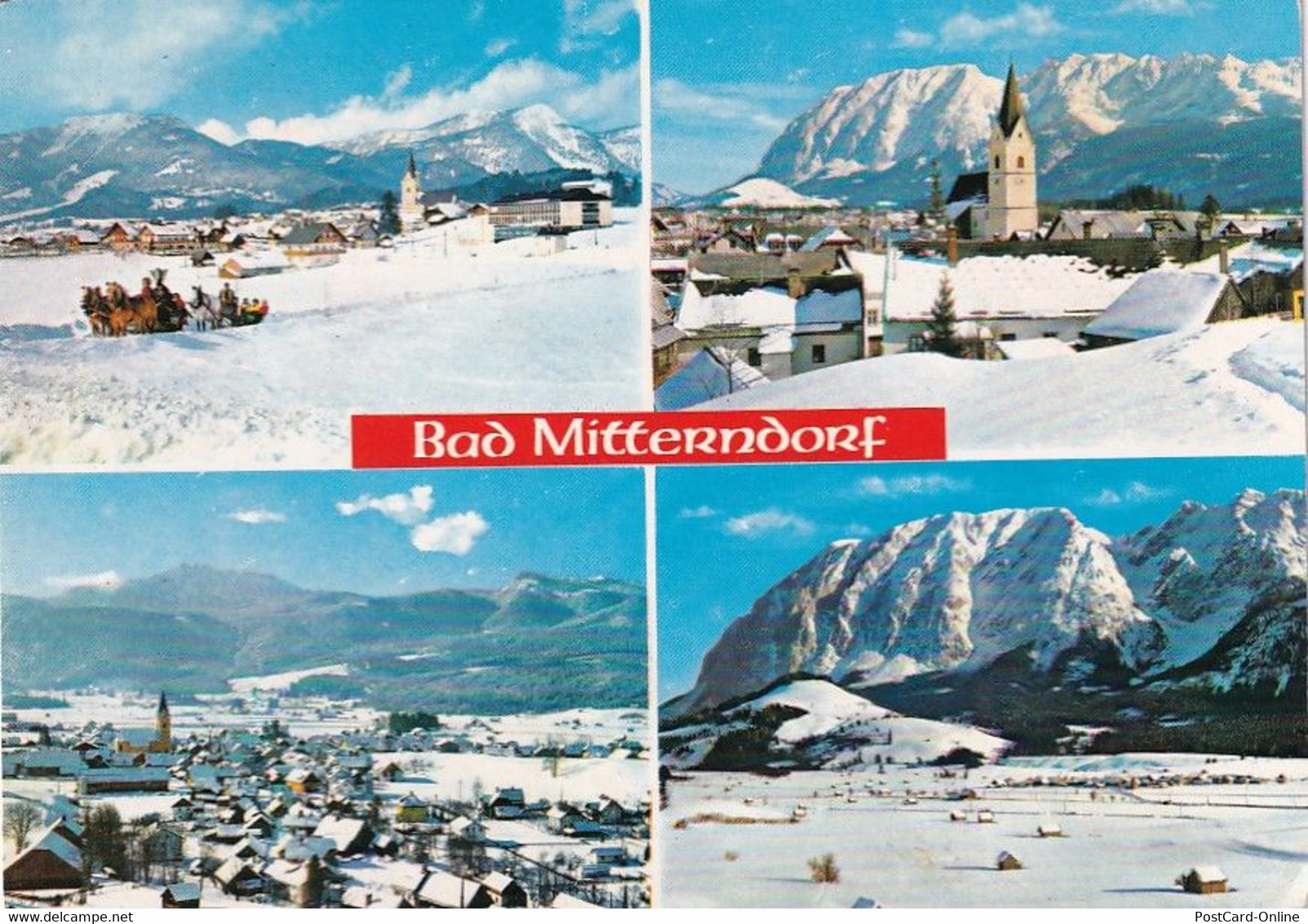 1977 - Österreich - Steiermark , Bad Mitterndorf , Kampl , Grimming , Kamm , Krungl , Winter - Gelaufen 1993 - Bad Mitterndorf