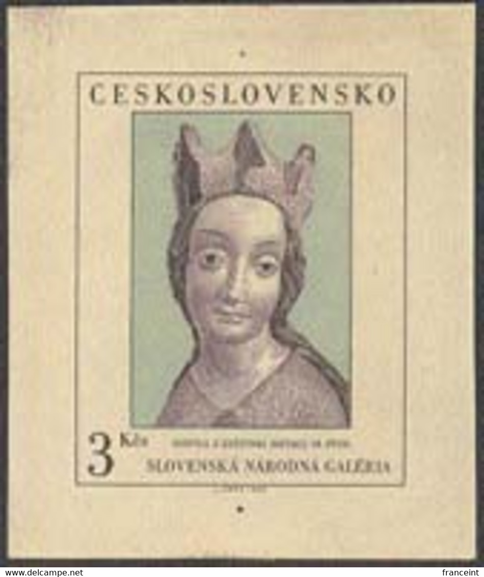 CZECHOSLOVAKIA (1980) St. Lucia. Die Proof In Color. 14th Century Statue. Scott No 2337, Yvert No 2417. - Essais & Réimpressions