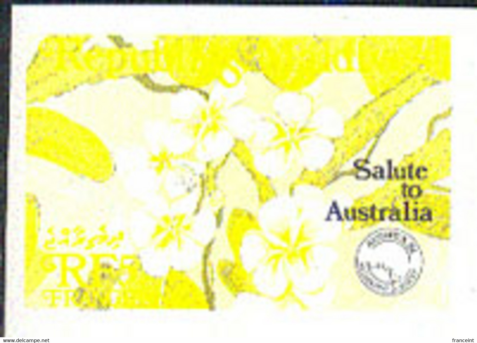 MALDIVES (1984) Frangipani. Series Of 4 Progressive Color Imperforate Proofs. Scott No 1061, Yvert No 958. - Maldives (1965-...)