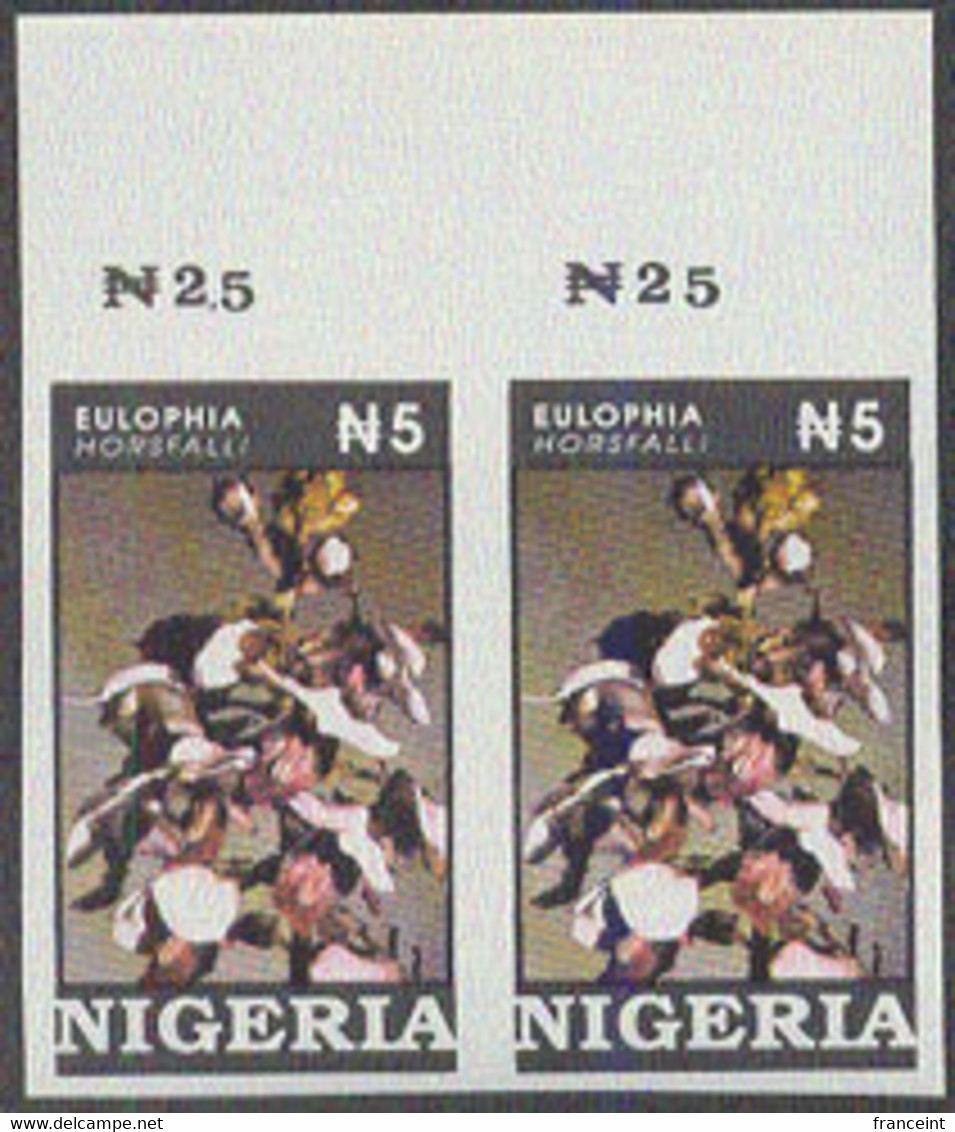 NIGERIA (1993) Eulophia Horsfalli. Imperforate Pair. Scott No 626, Yvert No 618. - Nigeria (1961-...)