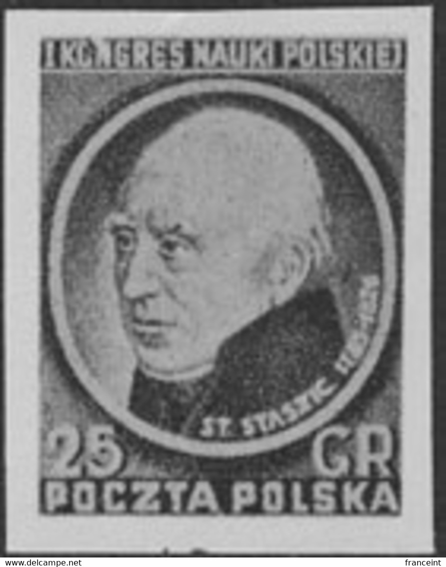 POLAND (1951) Stanislaw Staszic. Black Print. Scott No 511, Yvert No 608. Leader Of Polish Enlightenment. - Proeven & Herdruk