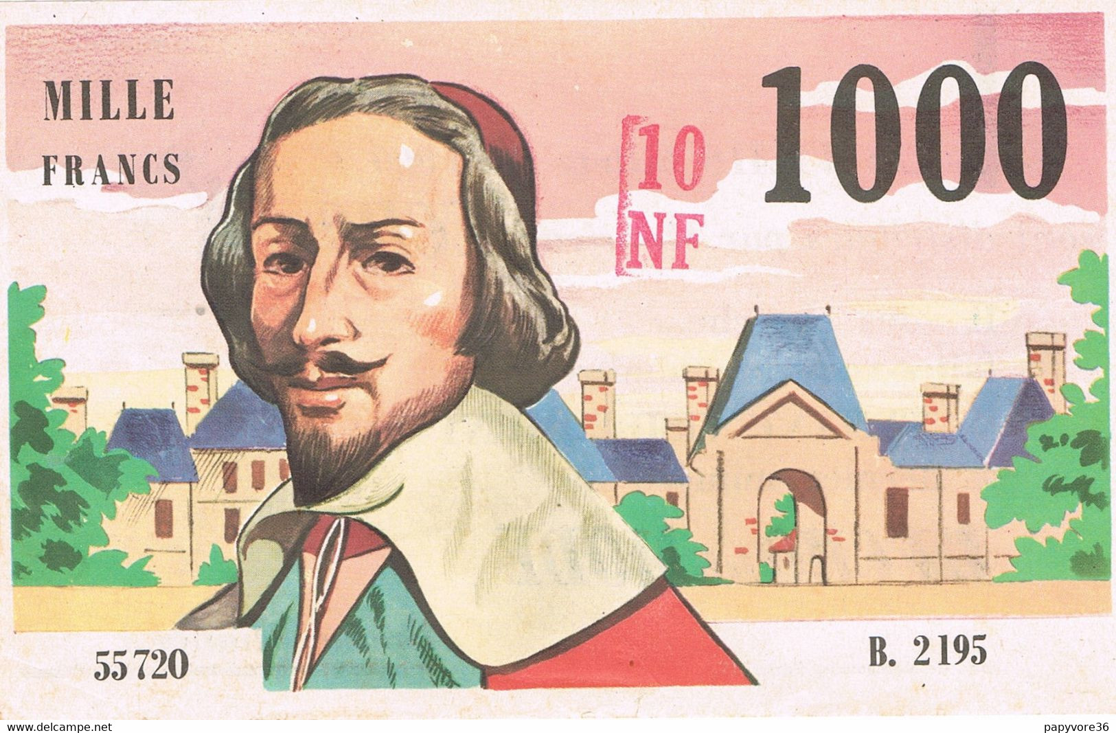 BILLET 1000 Francs Richelieu - 100 NF - Publicité " L'écho De La Mode " - Fictifs & Spécimens