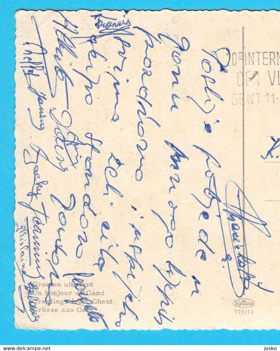 GENT Basketball Club (1965) ORIGINAL AUTOGRAPHS - HAND SIGNED Autograph Autographe Autographes Autogramme Belgium Belgie - Authographs