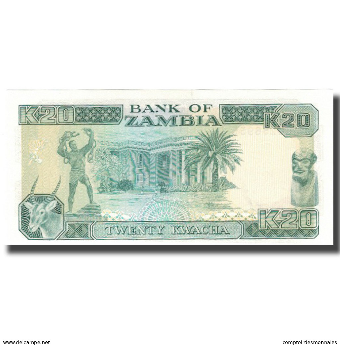 Billet, Zambie, 20 Kwacha, KM:32a, NEUF - Zambia