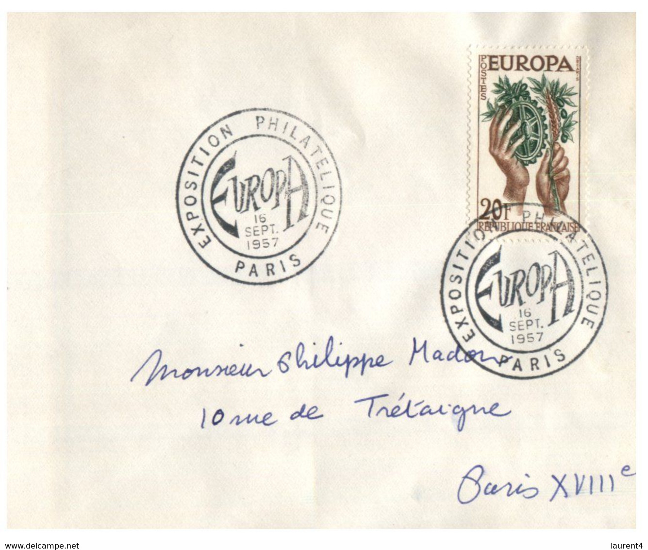 (Z 3) Europa CEPT - France -  1957 (for Exposition Philathélique Sept 1957 In Paris) - 1957