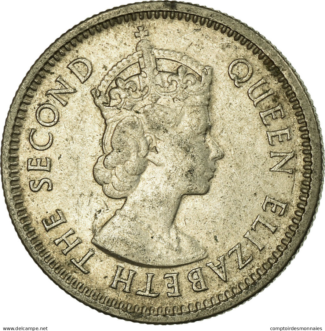 Monnaie, Etats Des Caraibes Orientales, Elizabeth II, 10 Cents, 1965, TTB - Caribe Británica (Territorios Del)