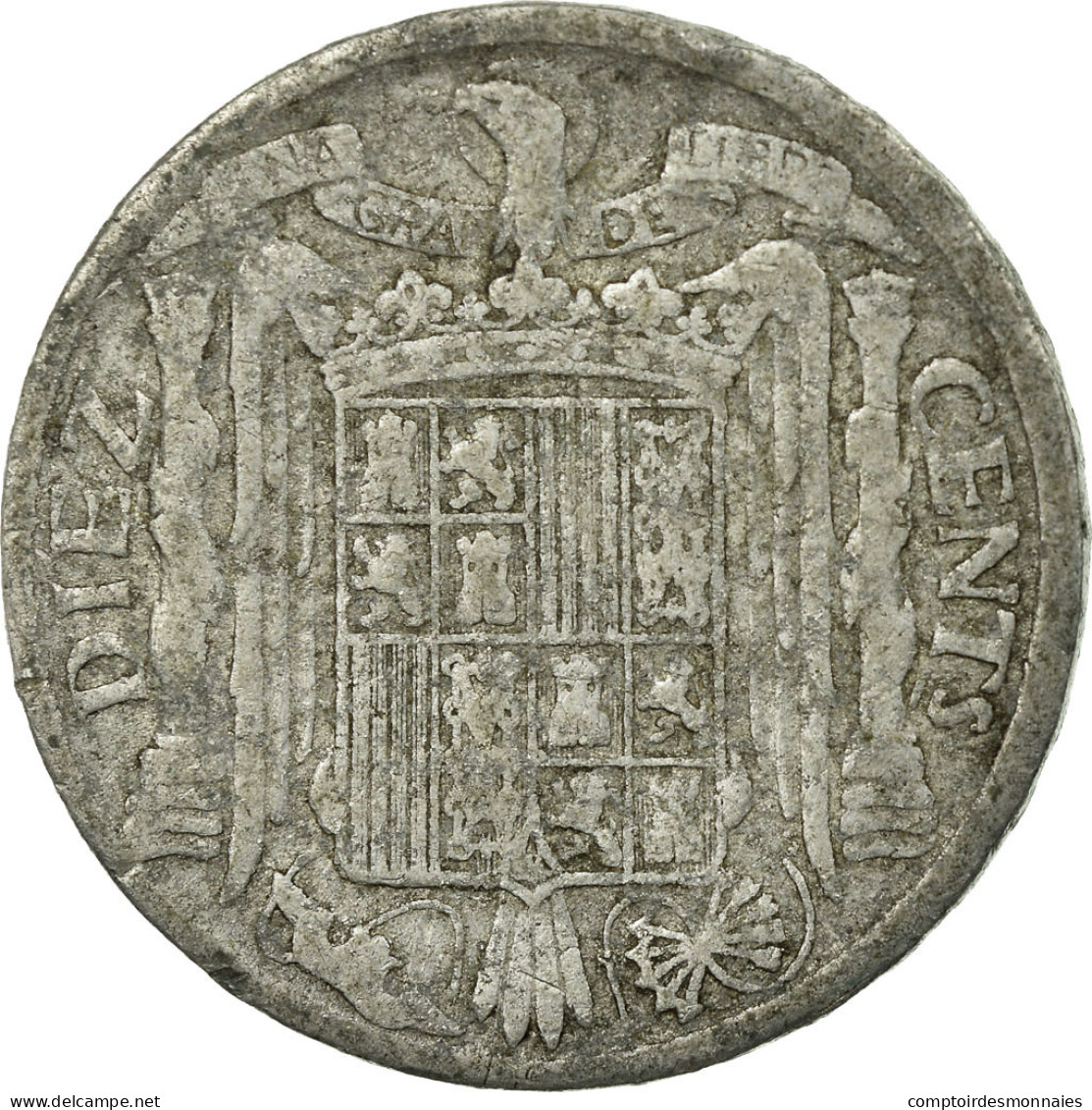 Monnaie, Espagne, 10 Centimos, 1941, TTB, Aluminium, KM:766 - 10 Centiemen