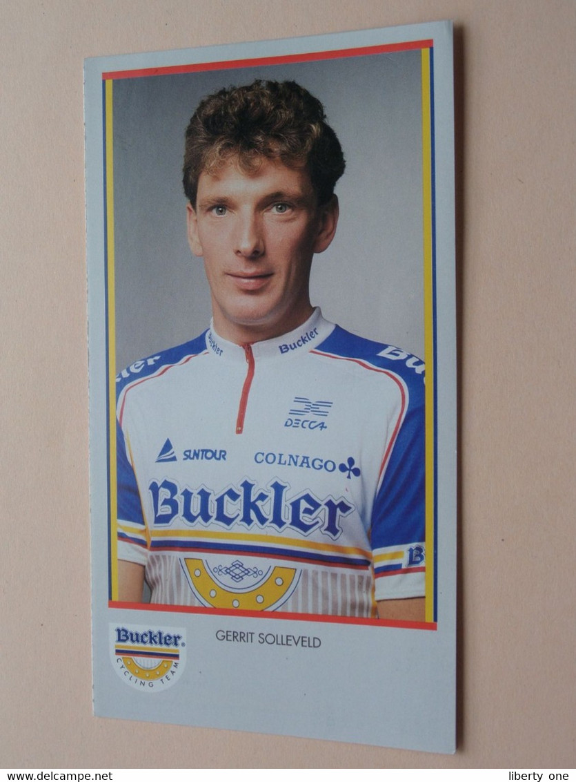 GERRIT SOLLEVELD ( BUCKLER Cycling Team ) Publi Folder Reclame ( Bucker Beer ) ! - Cyclisme