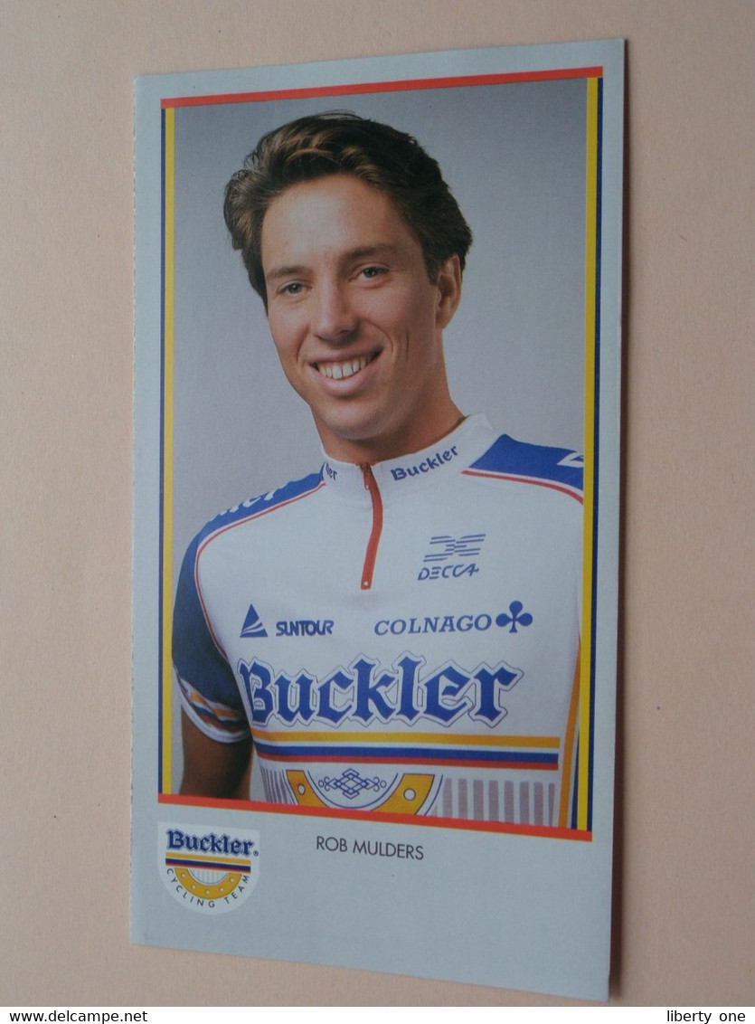 ROB MULDERS ( BUCKLER Cycling Team ) Publi Folder Reclame ( Bucker Beer ) ! - Cyclisme