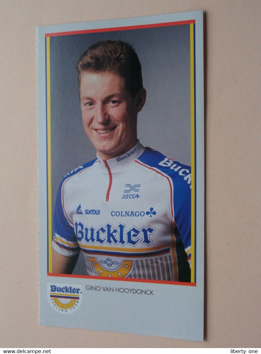 GINO VAN HOOYDONCK ( BUCKLER Cycling Team ) Publi Folder Reclame ( Bucker Beer ) ! - Cyclisme