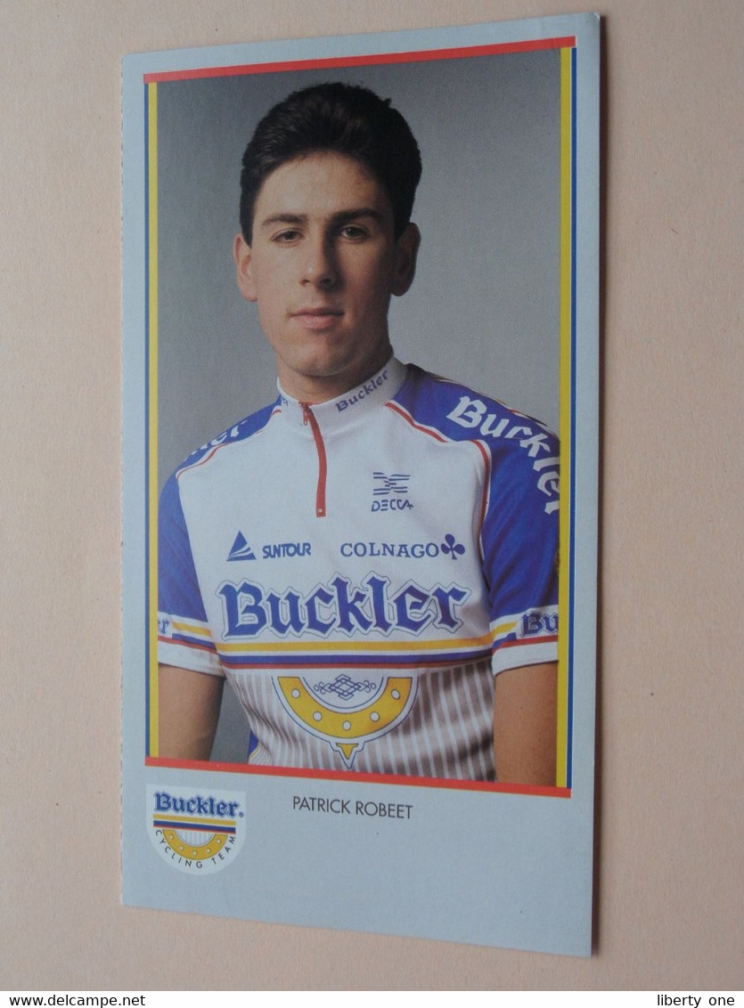 PATRICK ROBEET ( BUCKLER Cycling Team ) Publi Folder Reclame ( Bucker Beer ) ! - Cyclisme