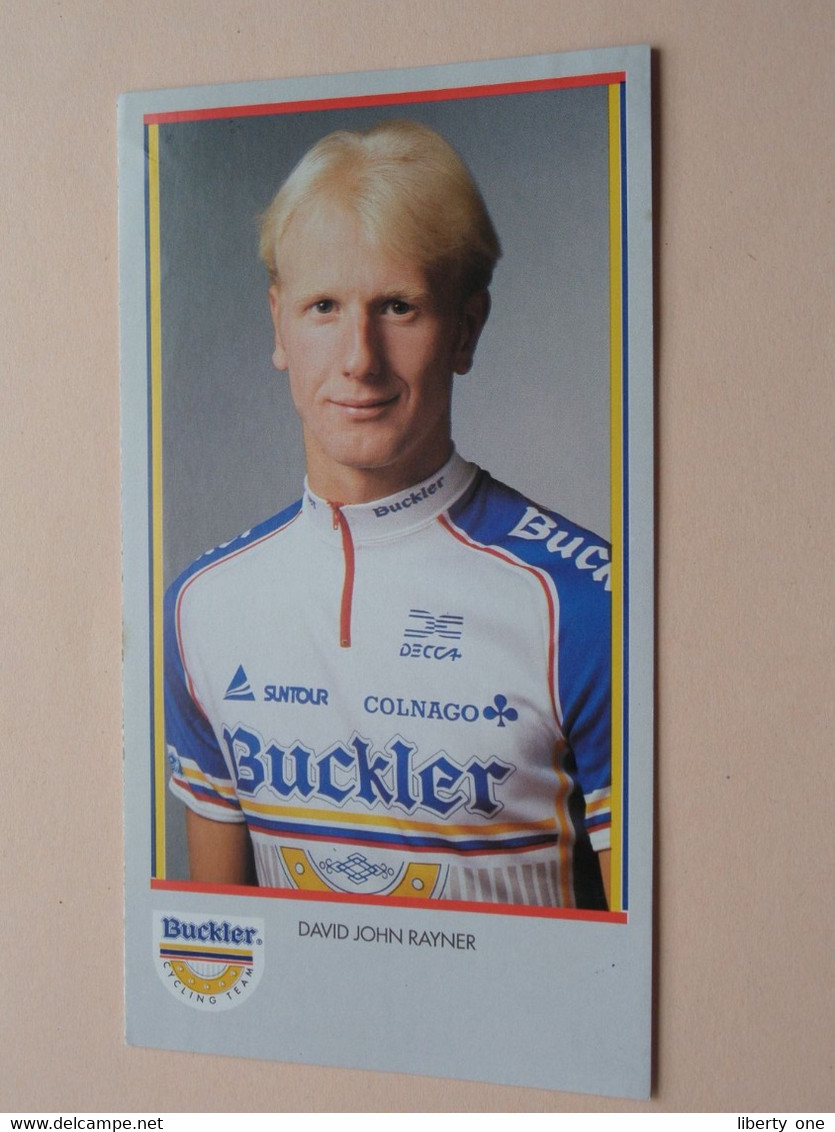 DAVID JOHN RAYNER ( BUCKLER Cycling Team ) Publi Folder Reclame ( Bucker Beer ) ! - Cyclisme