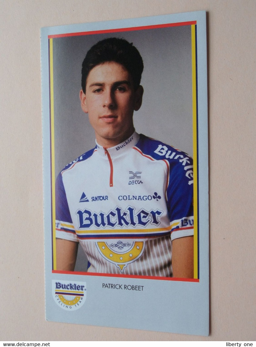 PATRICK ROBEET ( BUCKLER Cycling Team ) Publi Folder Reclame ( Bucker Beer ) ! - Cyclisme