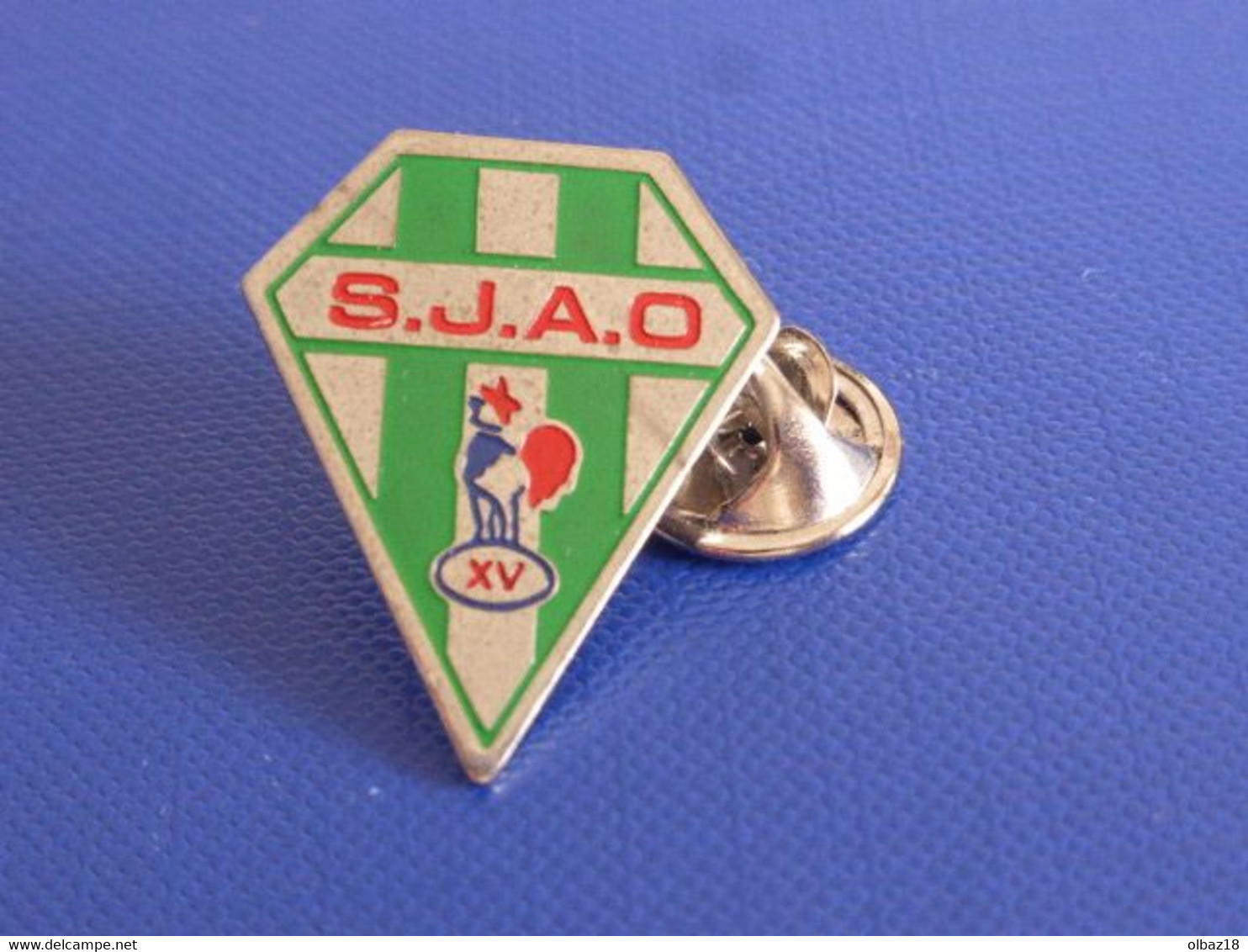 Pin's Rugby - écusson SJAO XV - Saint St Juery Arthes OL - Tarn Occitanie - Coq Tricolore Sportif (PJ39) - Rugby