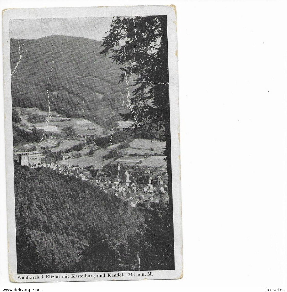 WALDKIRCH I. ELTZTAL MIT KASTELBURG UND KANDEL. - Waldkirch