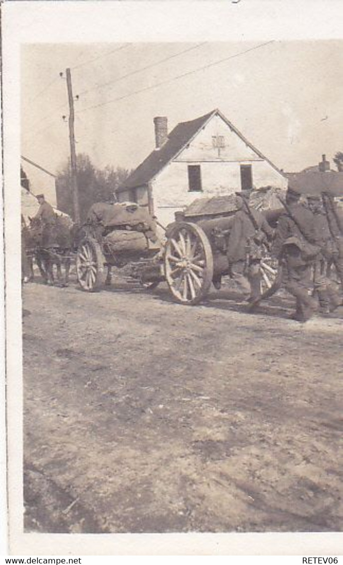 ( 02 ) - Sissonne Schwere Batterie Geschutz Canon Photo Allemande 1° Guerre - Sissonne