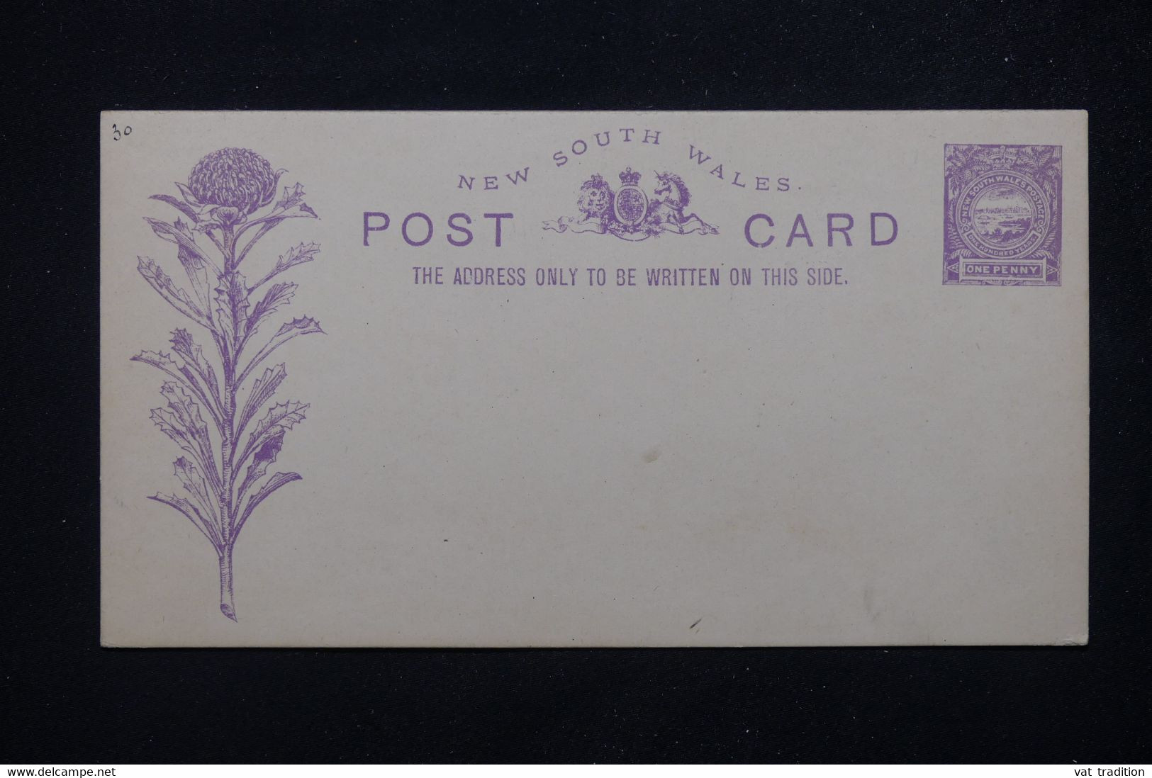 NEW SOUTH WALES - Entier Postal Illustré Fleur Non Circulé - L 80779 - Cartas & Documentos