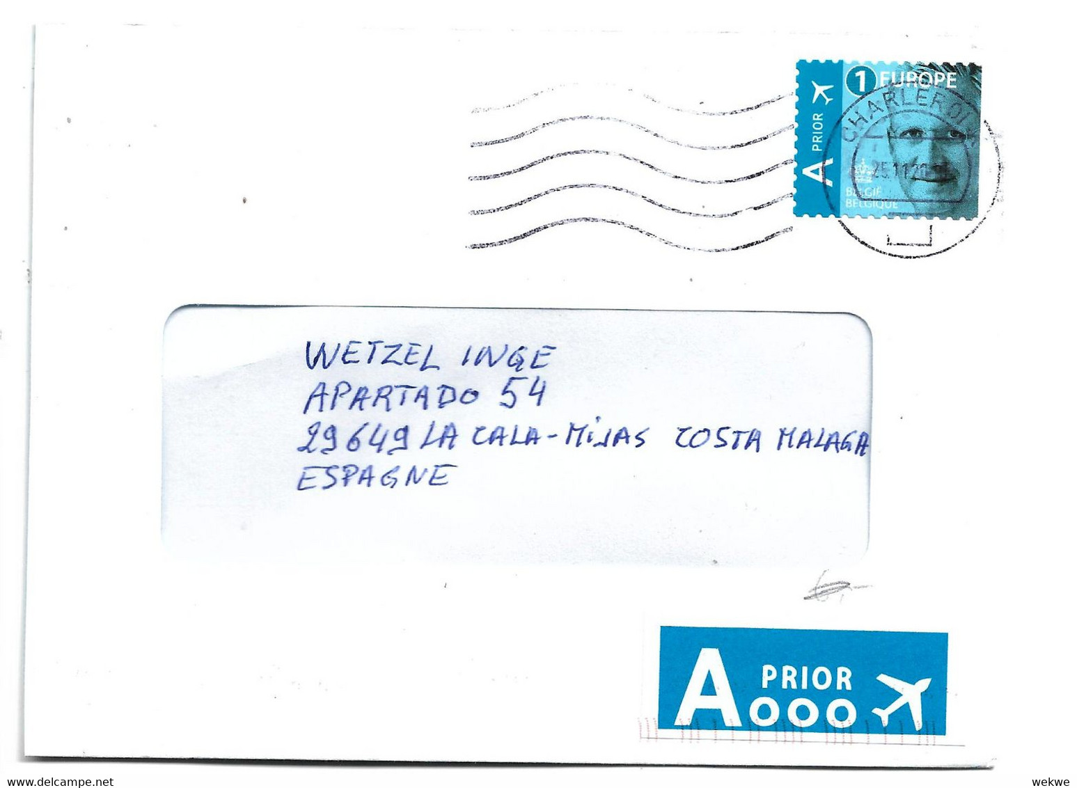 B420 / BELGIEN - Brief Nach Spanien Zum Europatarif "A" 2020 - Storia Postale