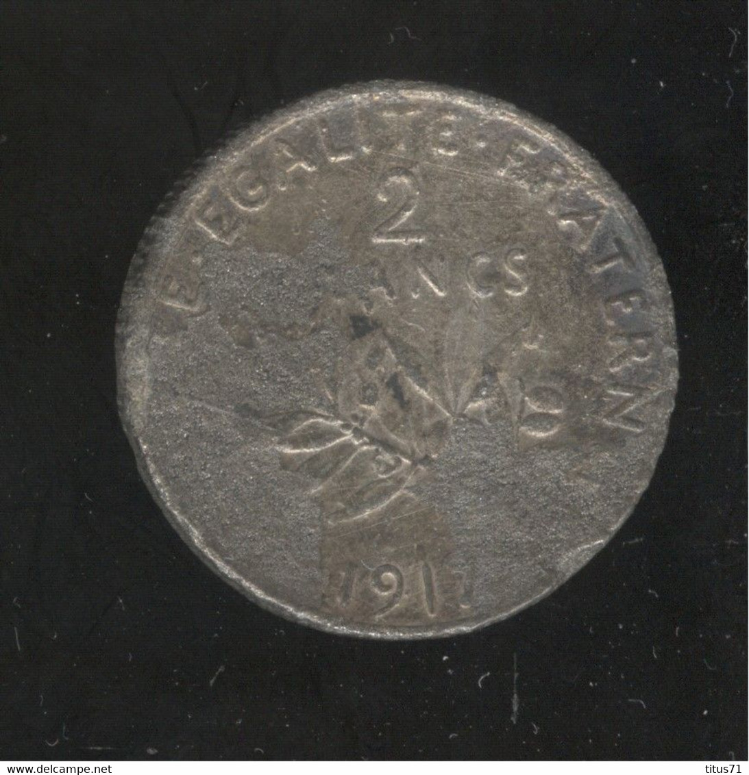 Fausse 2 Francs France 1917 - Exonumia - Varietà E Curiosità