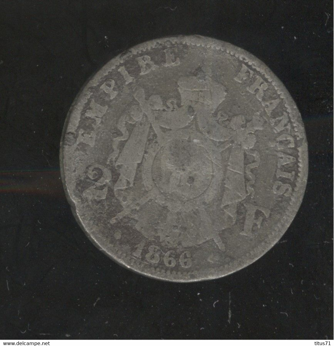 Fausse 2 Francs France 1866 - Exonumia - Abarten Und Kuriositäten