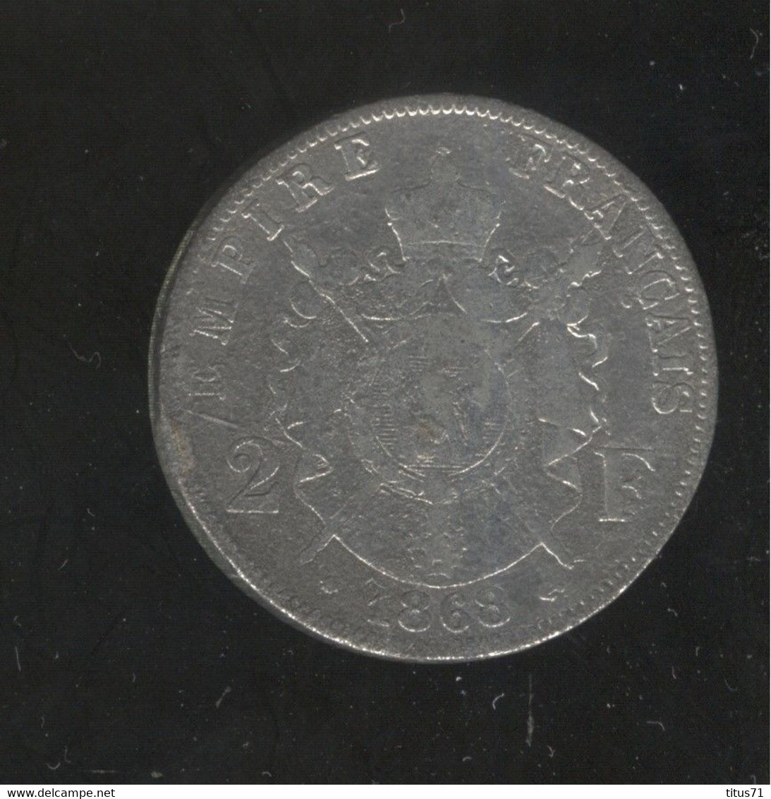 Fausse 2 Francs France 1868 - Exonumia - Variétés Et Curiosités