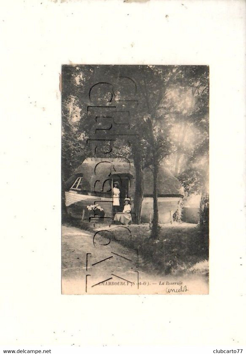 Chambourcy (78) : La Maison Dans Une Ancienne Barque Dite "La Roseraie"en 1910 (animé) ETAT PF. - Chambourcy