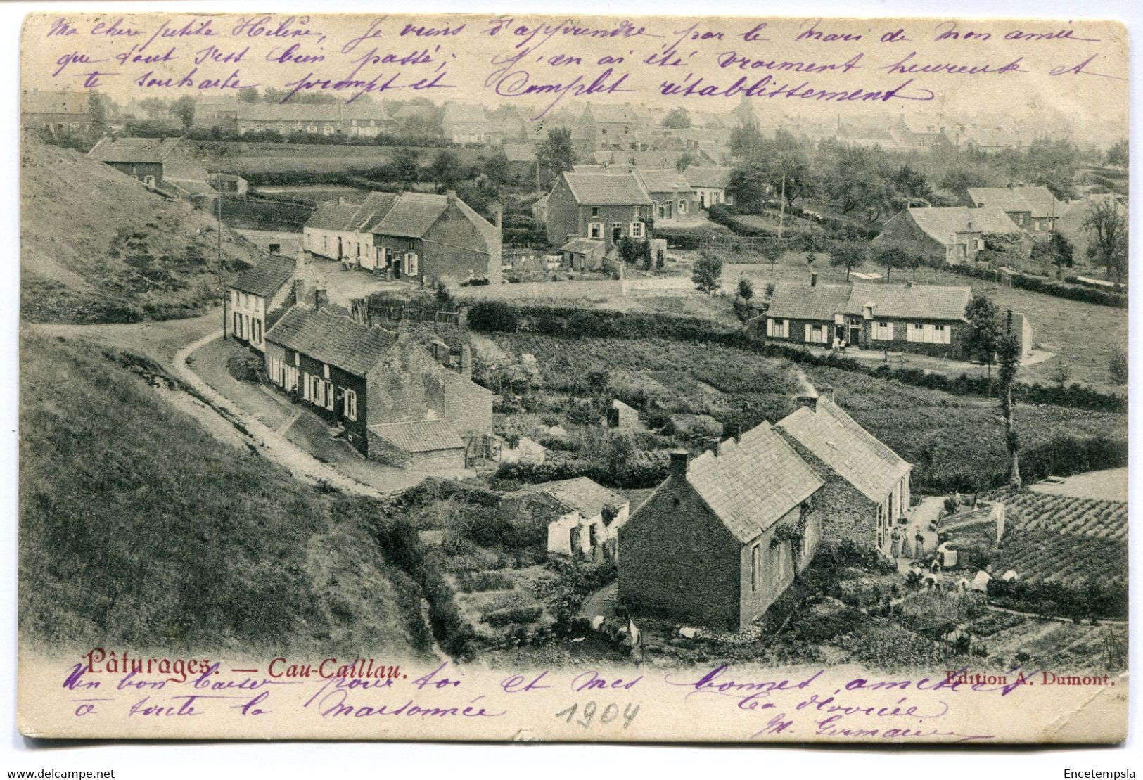 CPA - Carte Postale - Belgique - Pâturages - Cau Caillau - 1904  (DG15205) - Colfontaine