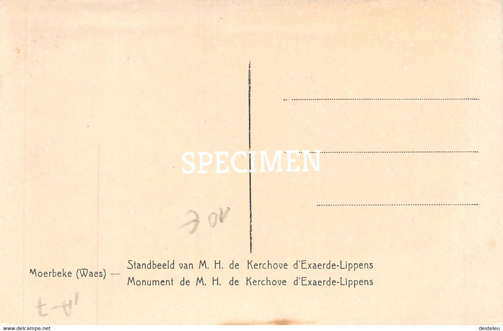 Standbeeld Van M.H  De Kerchove D'Exaerde-Lippens - Moerbeke-Waas - Moerbeke-Waas