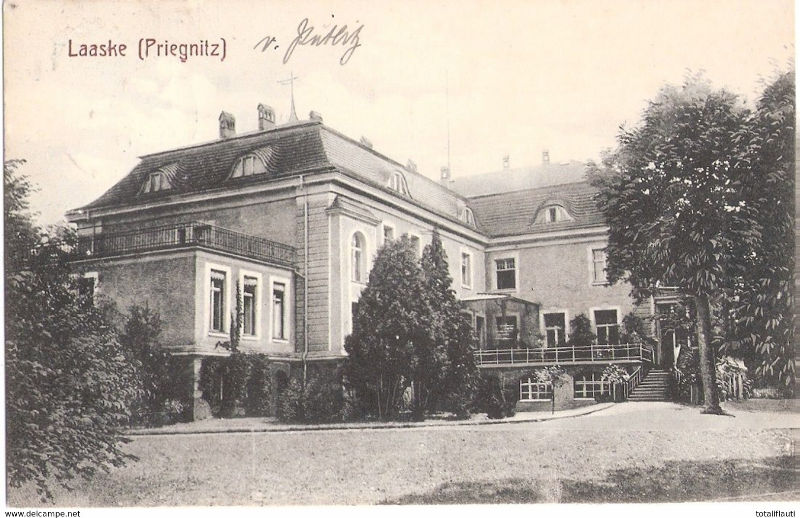 LAASKE Prignitz Schloß Autograph Besitzer Gans Edler Herr Zu Putlitz 1914 An Herrn Polizeipräsidenten Von Jagow Berlin - Putlitz