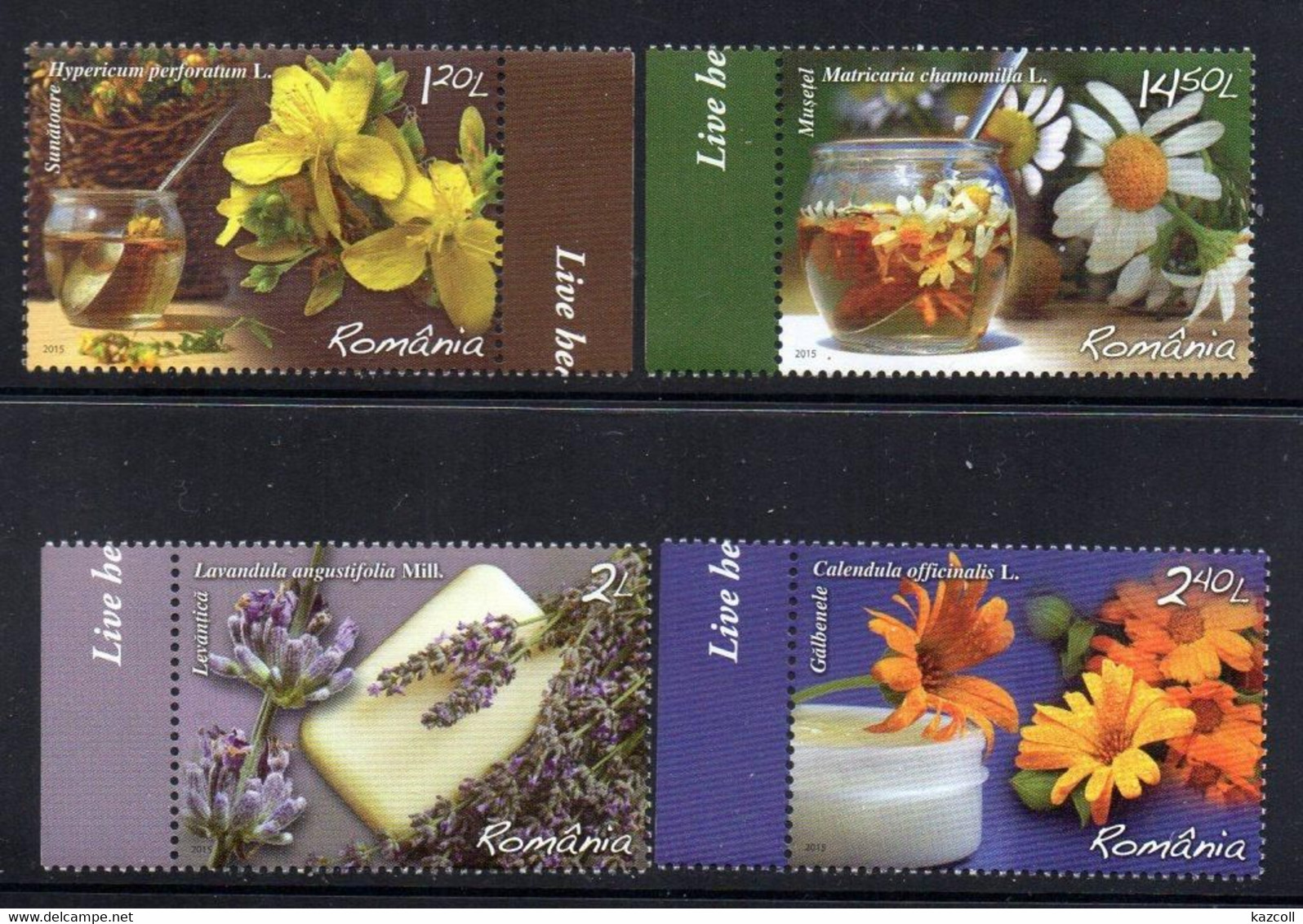 Romania 2015.   Flowers. Flora.  MNH - Unused Stamps