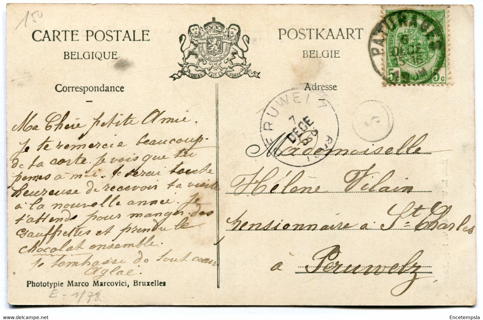CPA - Carte Postale - Belgique - Pâturages - Panorama Et Eglise St Michel - 1909 (DG15213) - Colfontaine