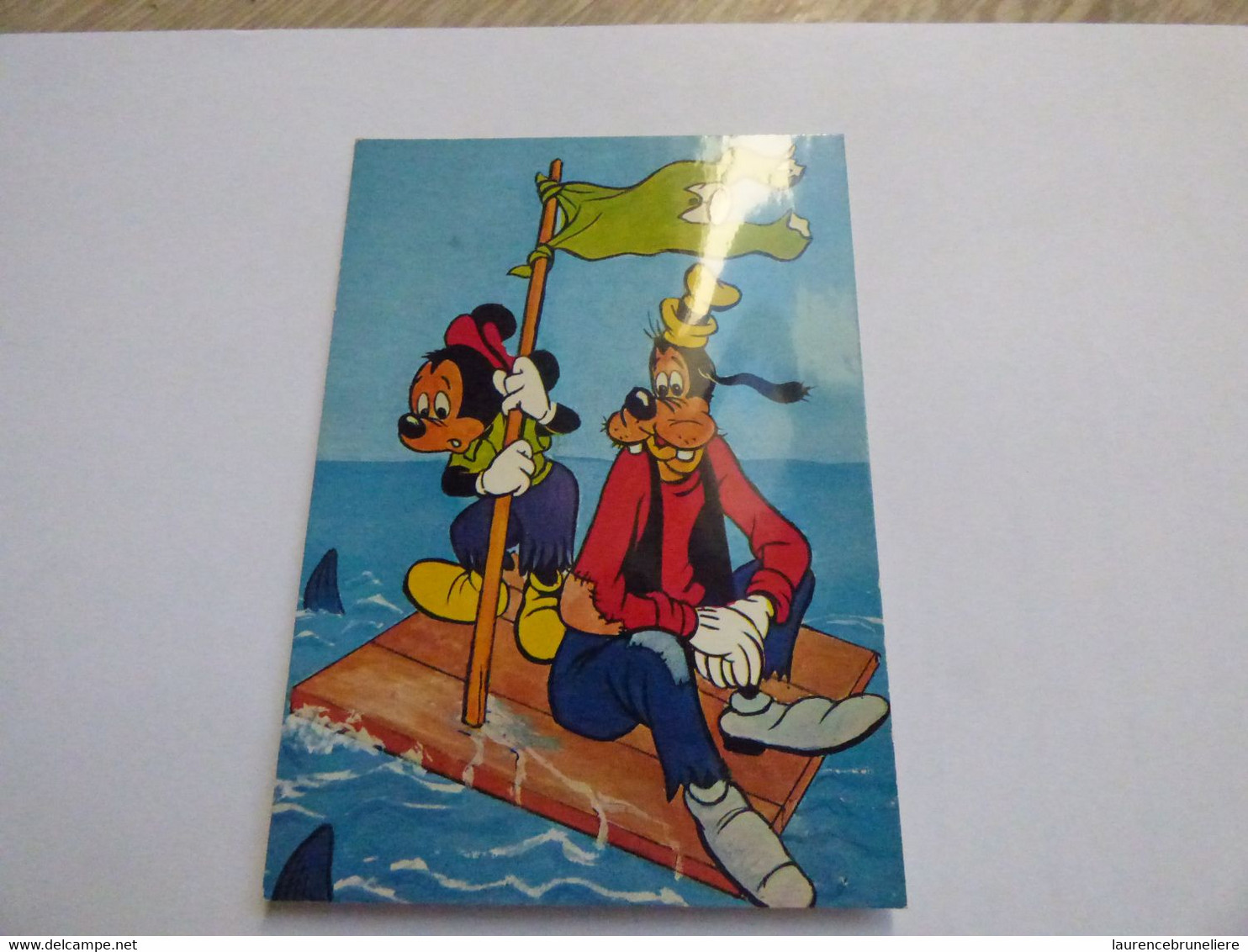 MICKEY ET DINGO - CARTE POUET-POUET "ALLAIN" - Andere & Zonder Classificatie