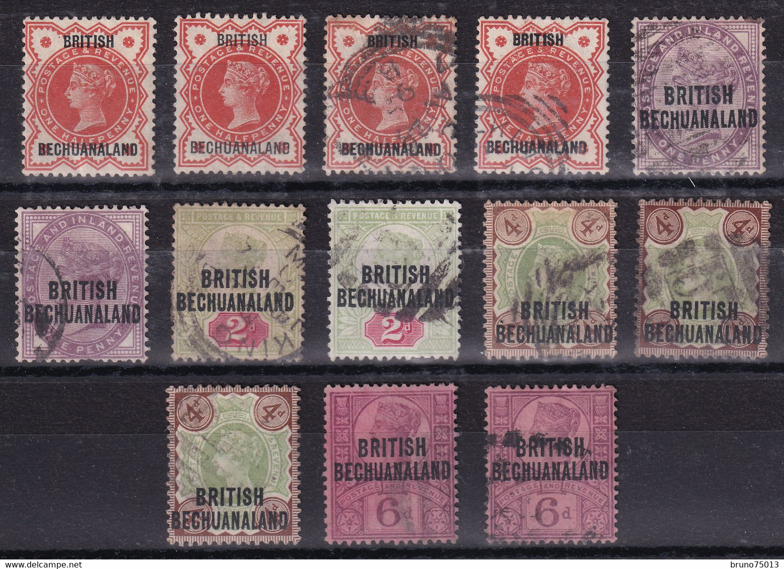 SG 33/36+59 - 1885-1895 Colonie Britannique