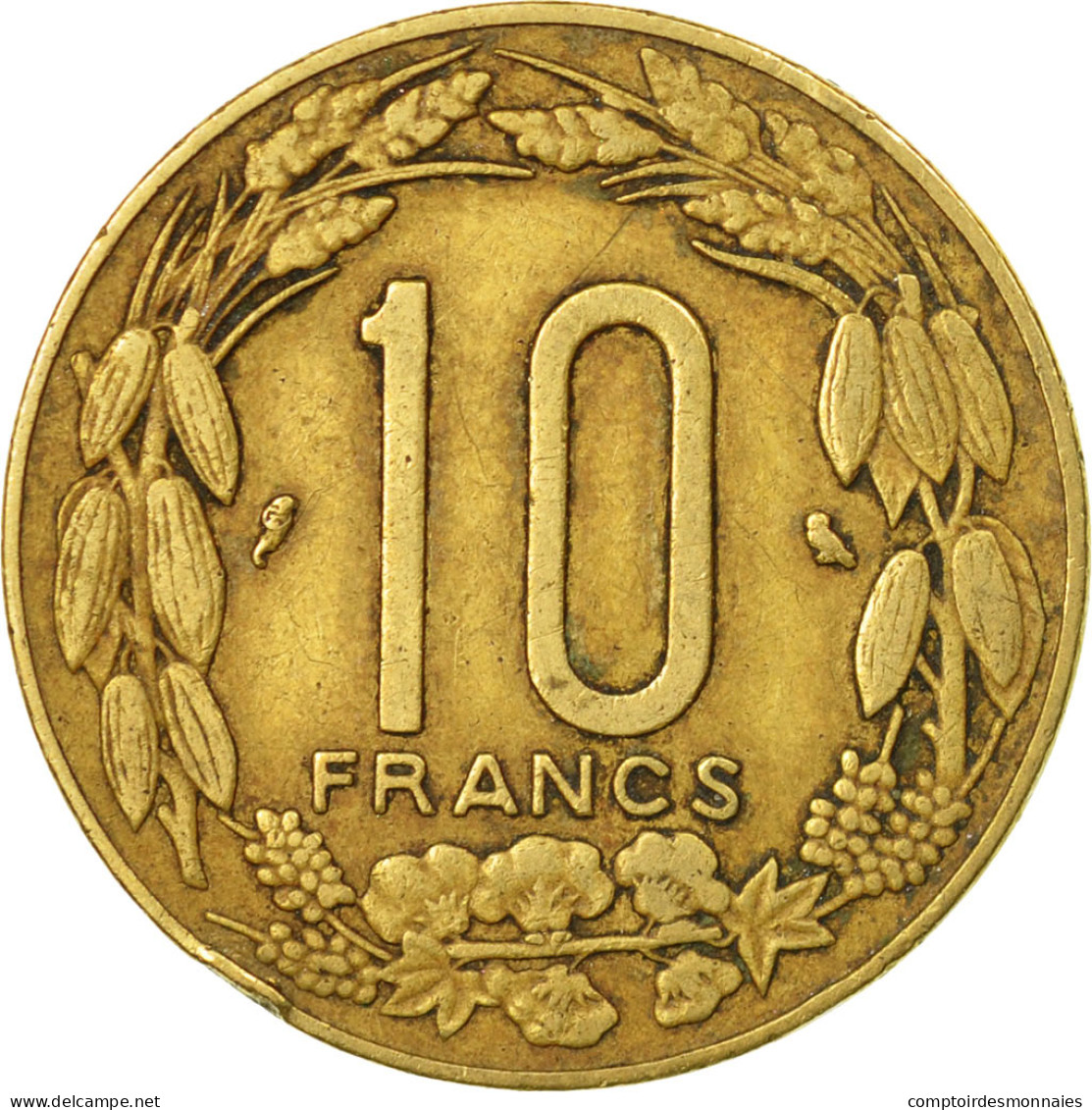 Monnaie, États De L'Afrique Centrale, 10 Francs, 1974, Paris, TB+ - Repubblica Centroafricana