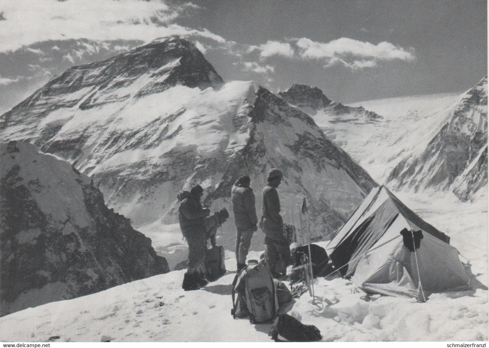 AK Deutsche Nepal Himalaya Expedition 1965 Mount Everest Gerhard Lenser Werner Himalayas Unterschrift Signature Stempel - Népal