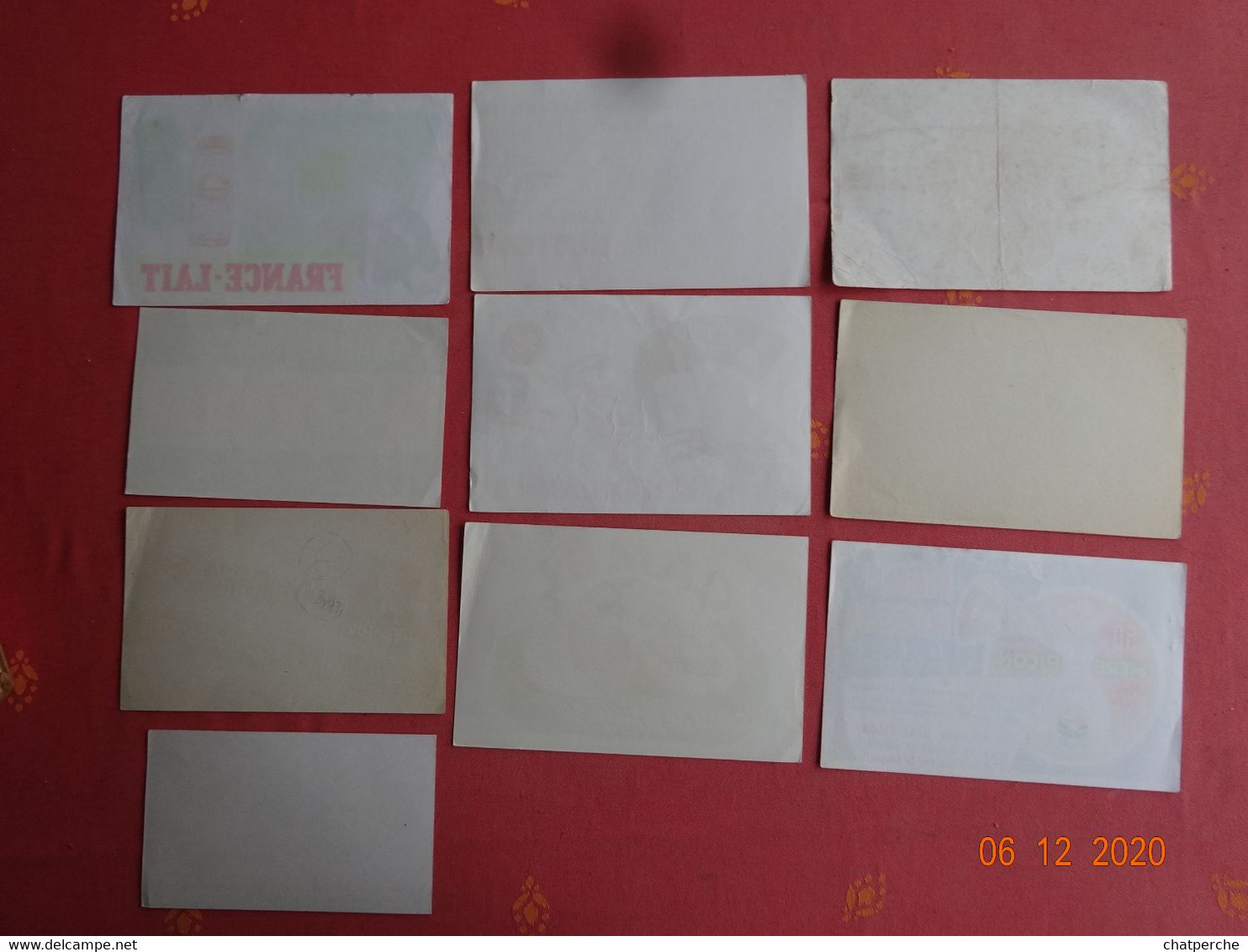 LOT 10 BUVARDS BLOTTING PAPER BUITONI VINS TS CHAMPAGNE CASTELLANE  VACHE SERIEUSE MERE PICON FRANCE LAIT VITTEL PRIMIOR - Collections, Lots & Séries