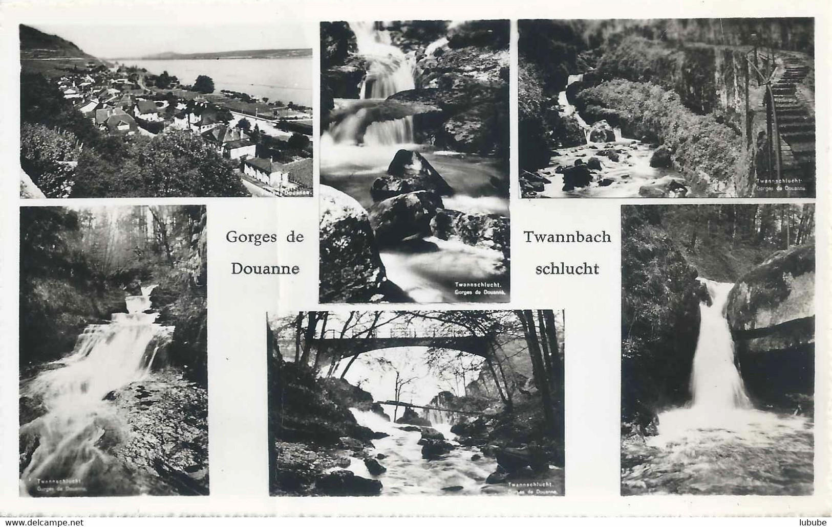 Twannbach / Gorges De Douanne - Multivue (6 Bilder)           Ca. 1940 - Douanne-Daucher