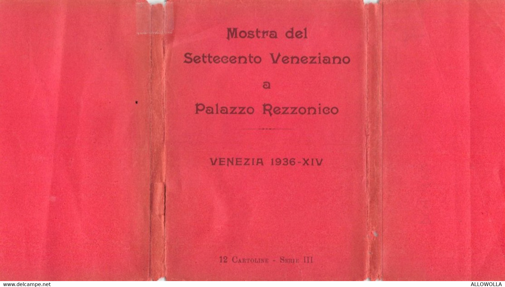 10971"MOSTRA DEL SETTECENTO VENEZIANO A PALAZZO REZZONICO-VENEZIA 1936-12 CARTOLINE SERIE III"VERA FOTO -CART NON SPED - Manifestazioni