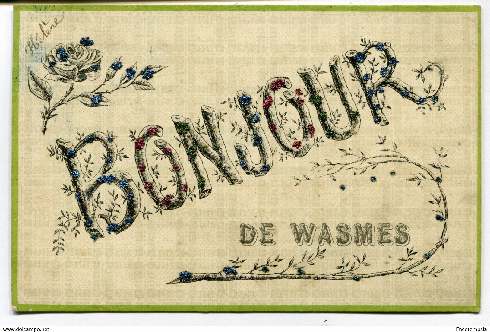 CPA - Carte Postale - Belgique - Wasmes - Bonjour De Wasmes (DG15220) - Colfontaine